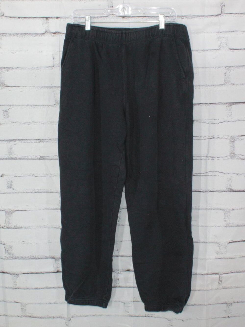 LL Bean Multisport Sweatpants Navy Athletic Cotton Black Size L 30"